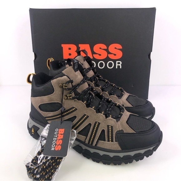 GH Bass Outdoor Men's Peak Hiker 2 Mid Boots Taupe Olive Black - Picture 1 of 8